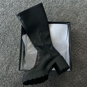 Madden Girl Chunky Leather Boots